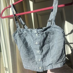 Brandy Melville Striped Crop Tank